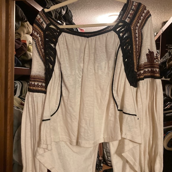 Free People Snow Kisses Embroidered Blouse - Picture 3 of 9